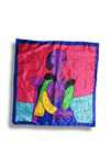 90s Picasso Art Vintage Shawl Abstrakcyjna Chusta Retro