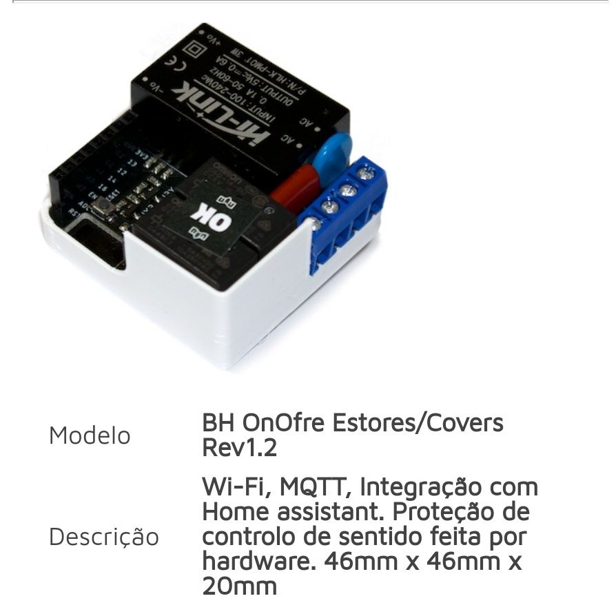 Comutador estores bh Onofre