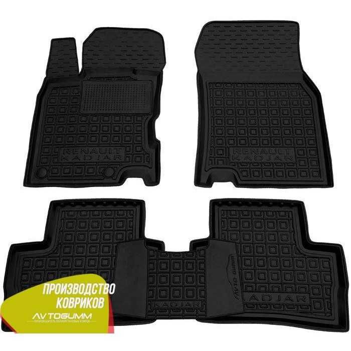 Коврики в салон Renault - Arkana Captur Duster Zoe Kadjar резиновые
