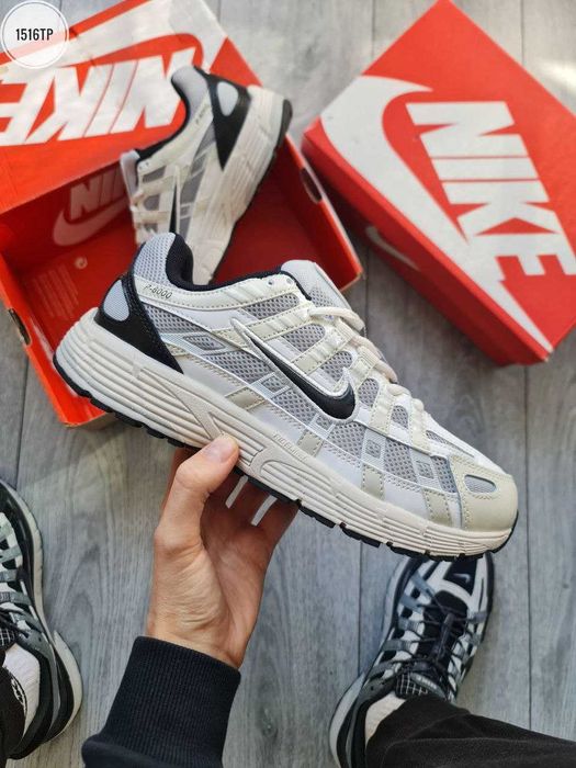 Чоловічі кросівки Nike P-6000 сірий з бежевим 1516TP ХІТОВА ЯКІСТЬ