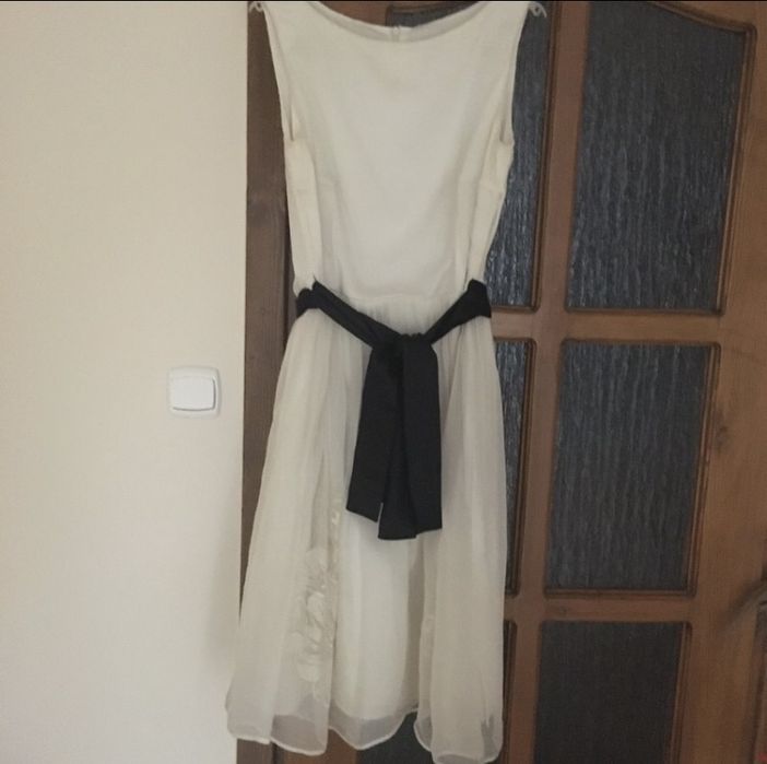 Sukienka biała molton