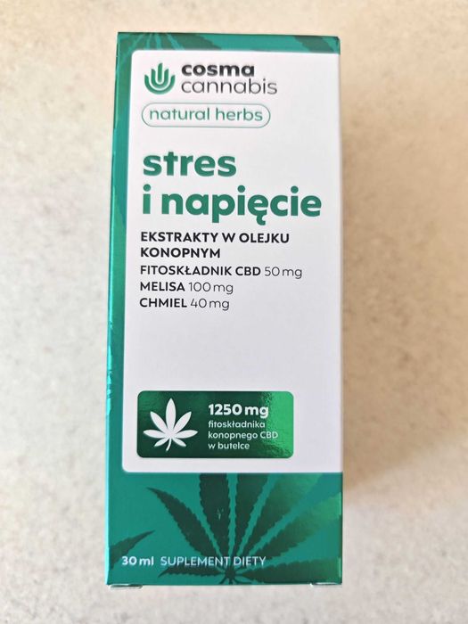 Olejek CBD natural herbs stres i napięcie 30 ml odprężający