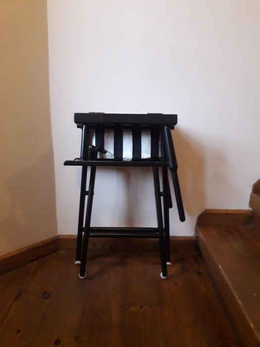 Krzesło reżyserskie, drewniane, składane