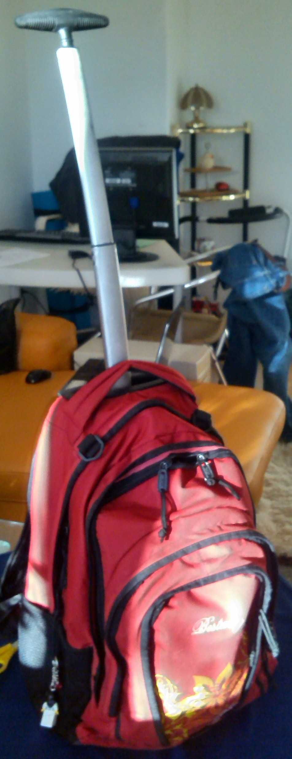 Рюкзак на колесах с выдвижной ручкой-для школьника икабинсайз бортовой
