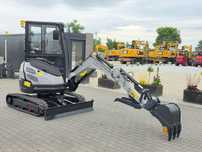 NOWA MINIKOPARKA AUGER 30, WAGA 2700 KG, KUBOTA silnik  POMPA TŁOCZKOWA, 3 ŁYŻKI, szybkozłącze, kciuk hydrauliczny /U25/302