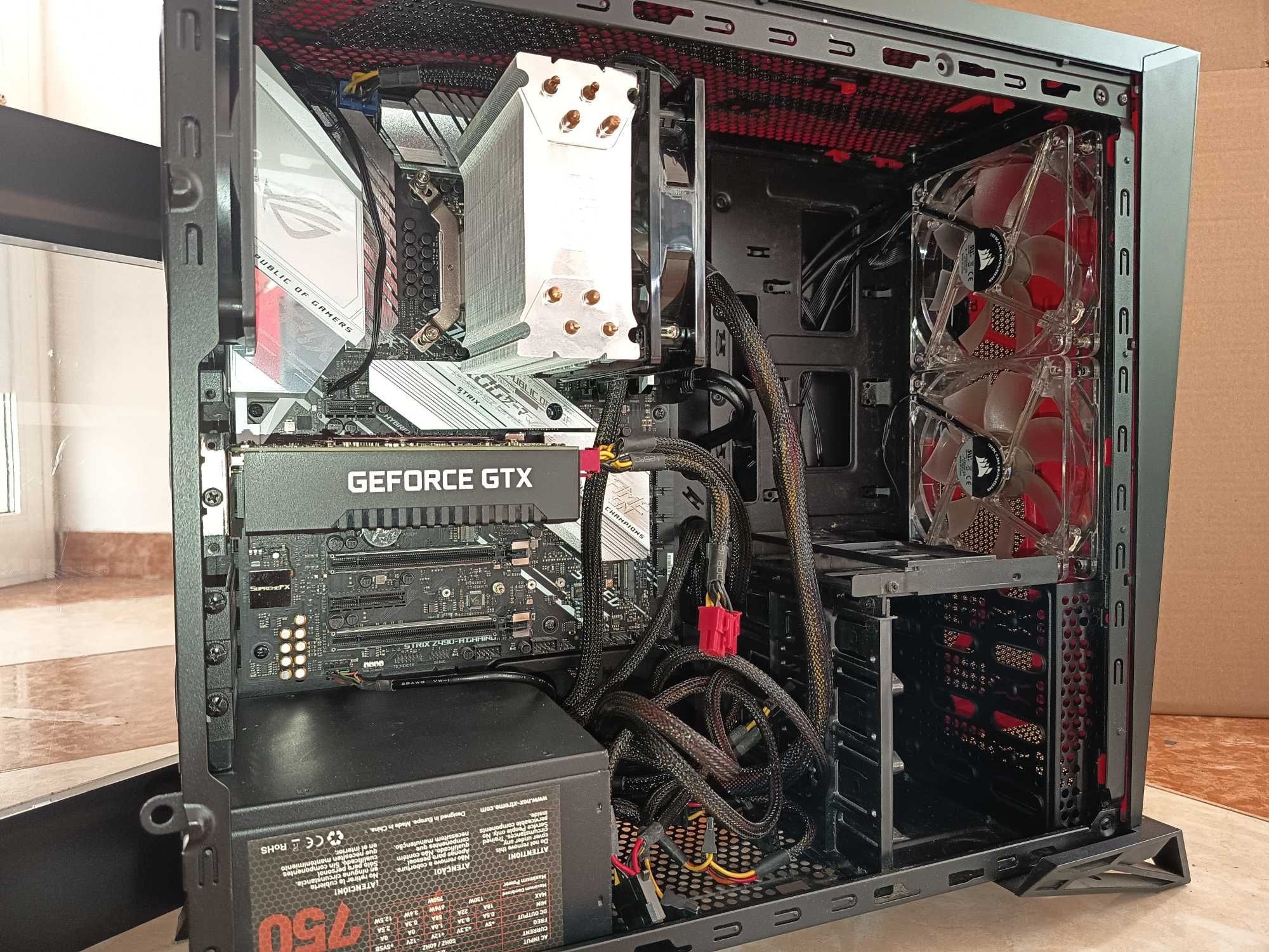 Torre Corsair Spec-Alpha, ROG STRIX Z490-A GAMING, i5 10600K