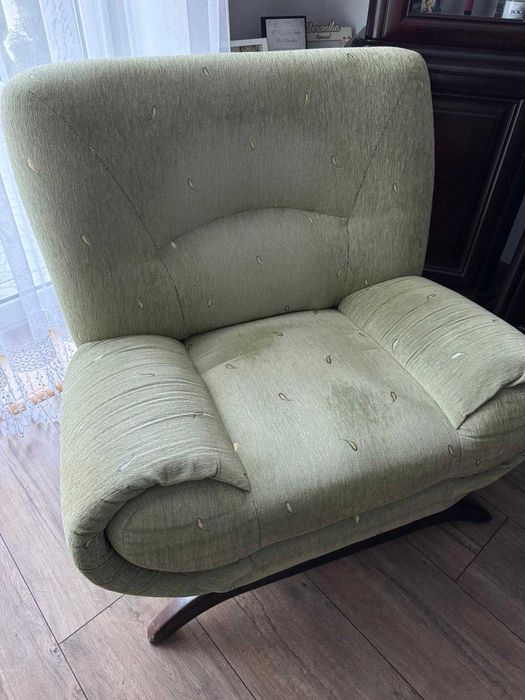 zestaw łóżko, kanapa, sofa rozkładana do spania fotel  kolor zielony