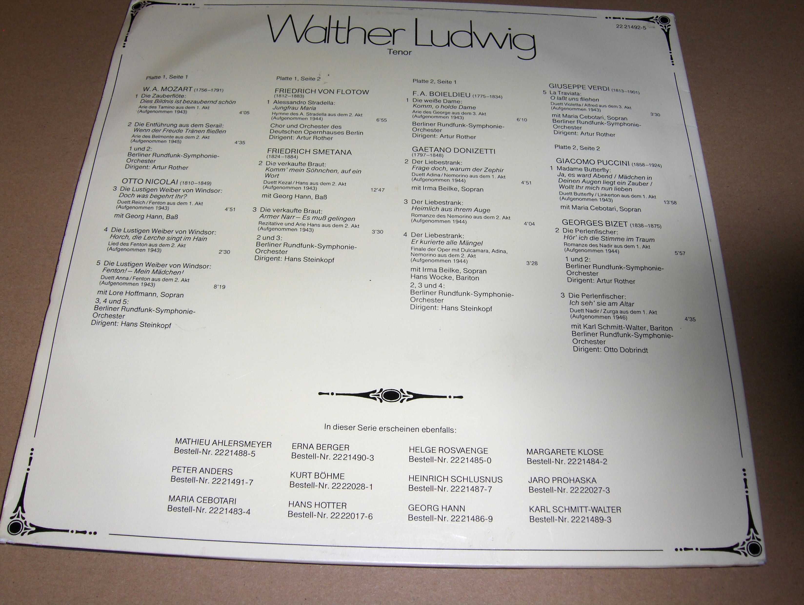 Walther Ludwig 2 LP stan NM
