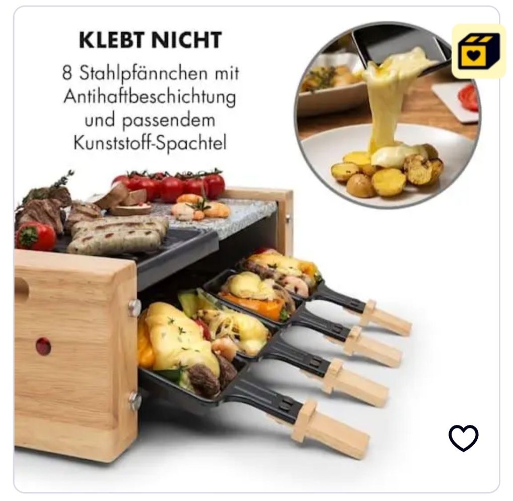 Раклет – гриль  Klarstein Chateaubriand Nuovo Raclette
