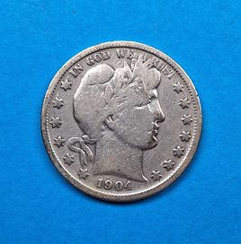 USA pół dolara, half dolar Barbera 1904, dobry stan, srebro 0,900