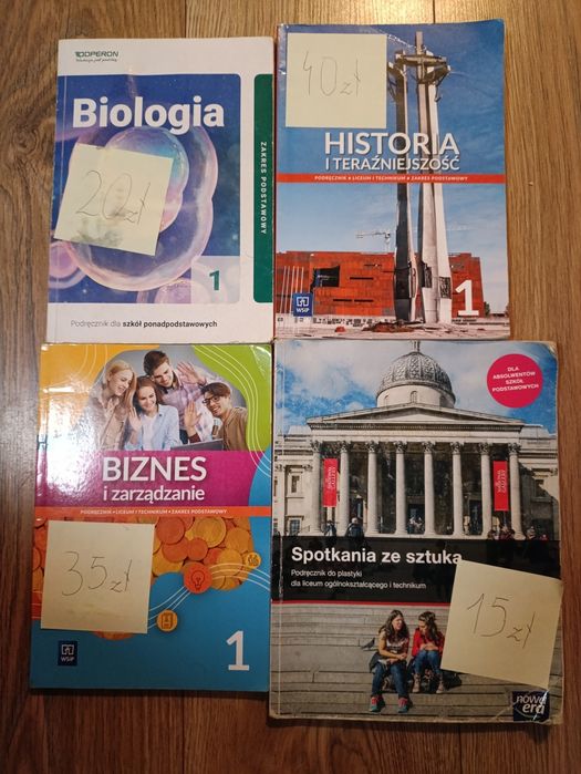 Podręczniki do liceum i technikum.