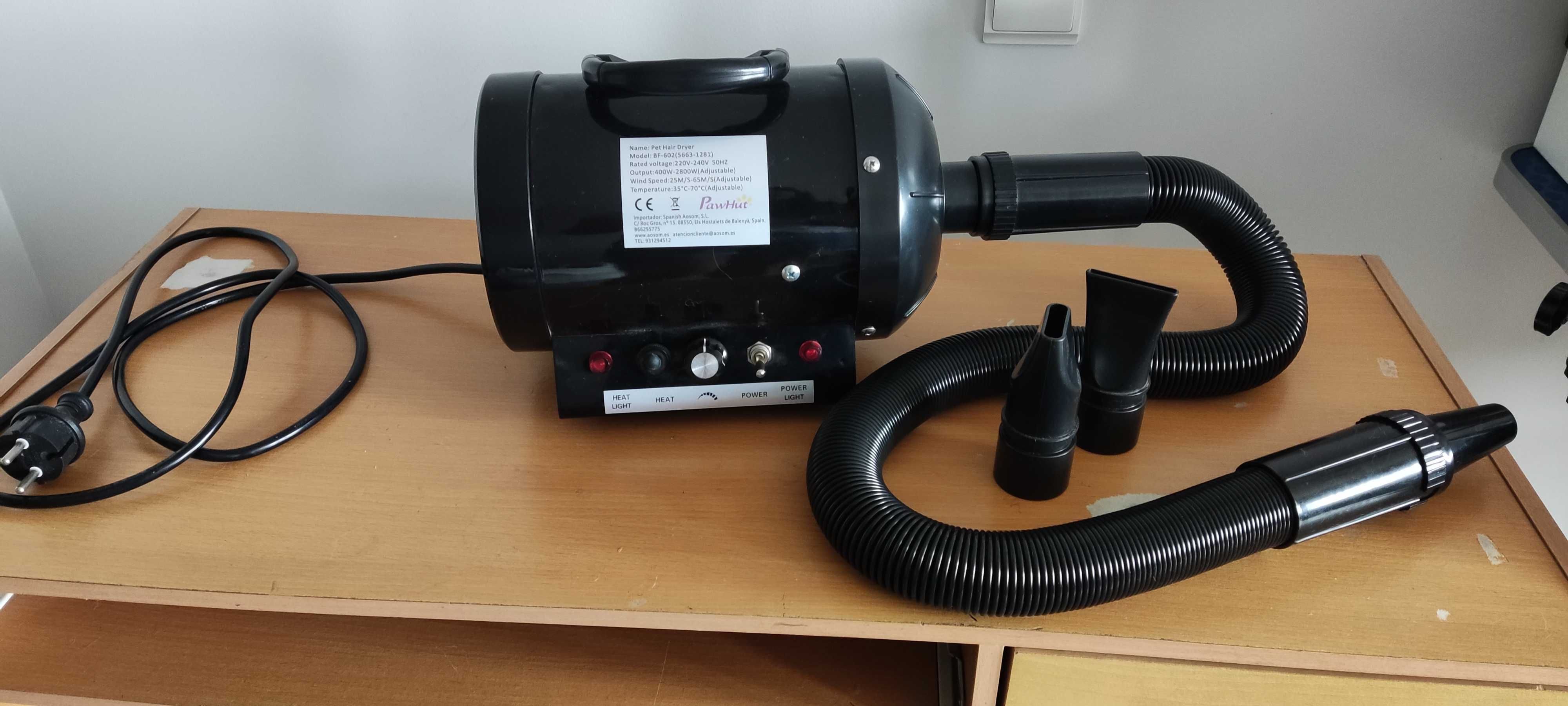 Soprador/secador para banhos e tosquias