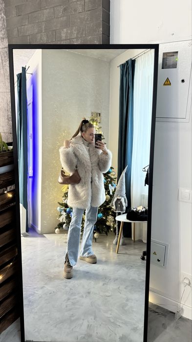 Шуба Zara еко шокарная шуба