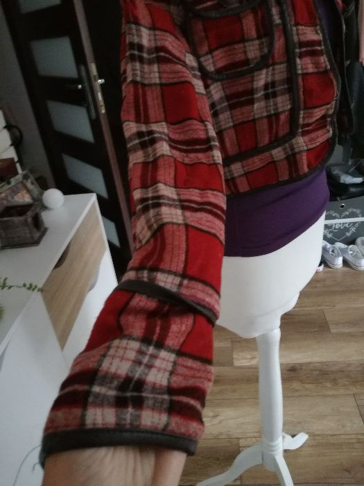 kurtka , katana w kratę