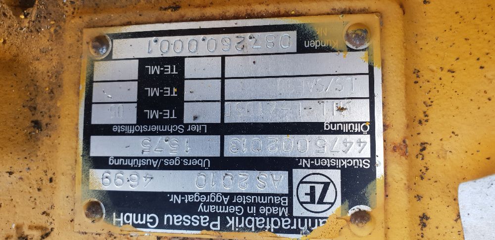 ładowarka zamiatarka wozidło most zf ms 2010 zwolnica półoś zwrotnica