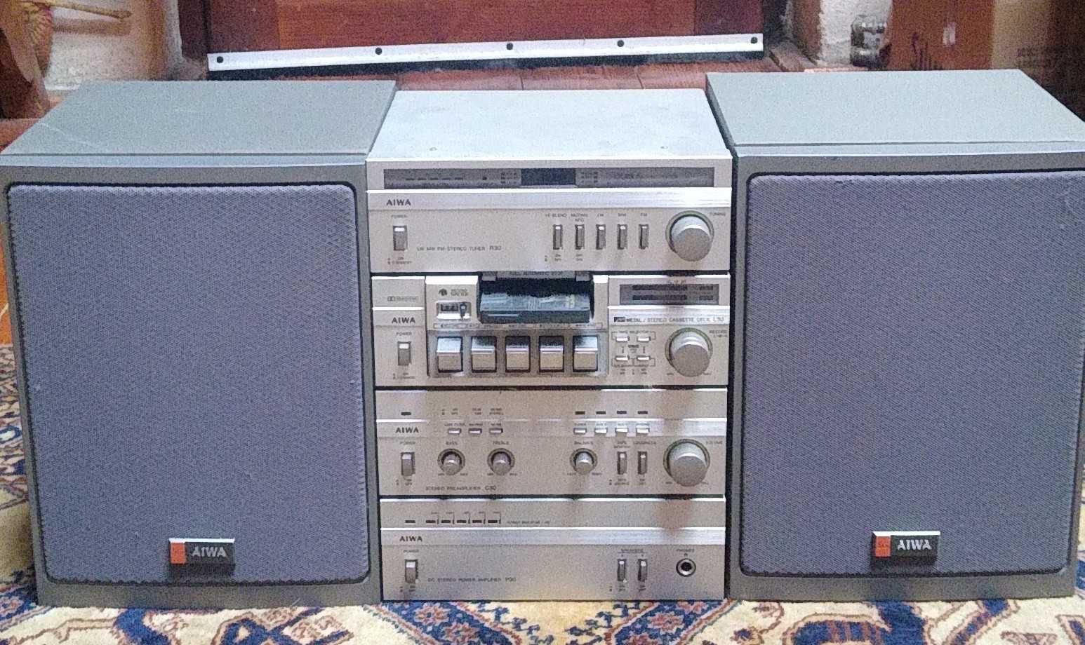 Zestaw stereo AIWA Mini Compo - JAK - AUREX, Telefunken, Grundig, WEGA