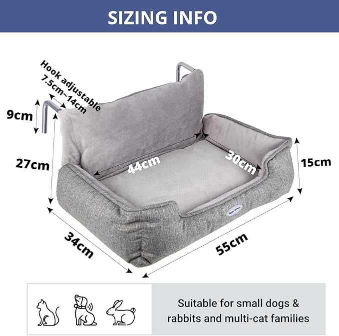 Happi N Pets Legowisko dla kota na grzejnik 52 x 32 x 27 cm NOWE