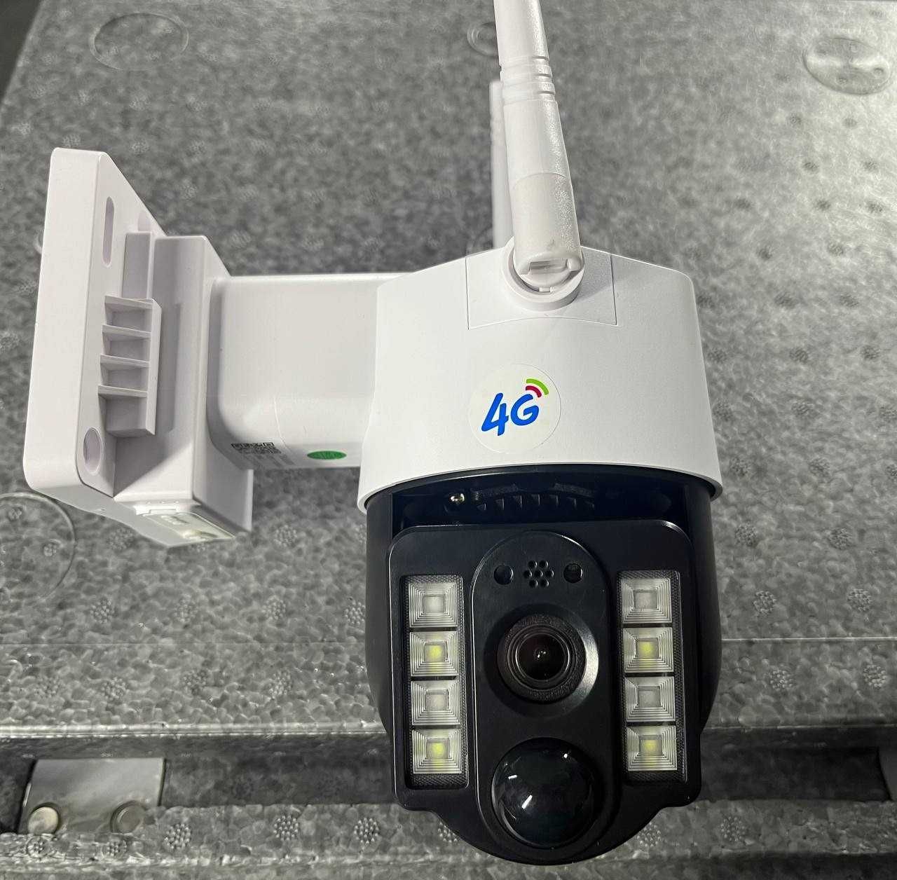 IP 4G поворотна камера V360max з двома об'єктивами та сонячною панеллю