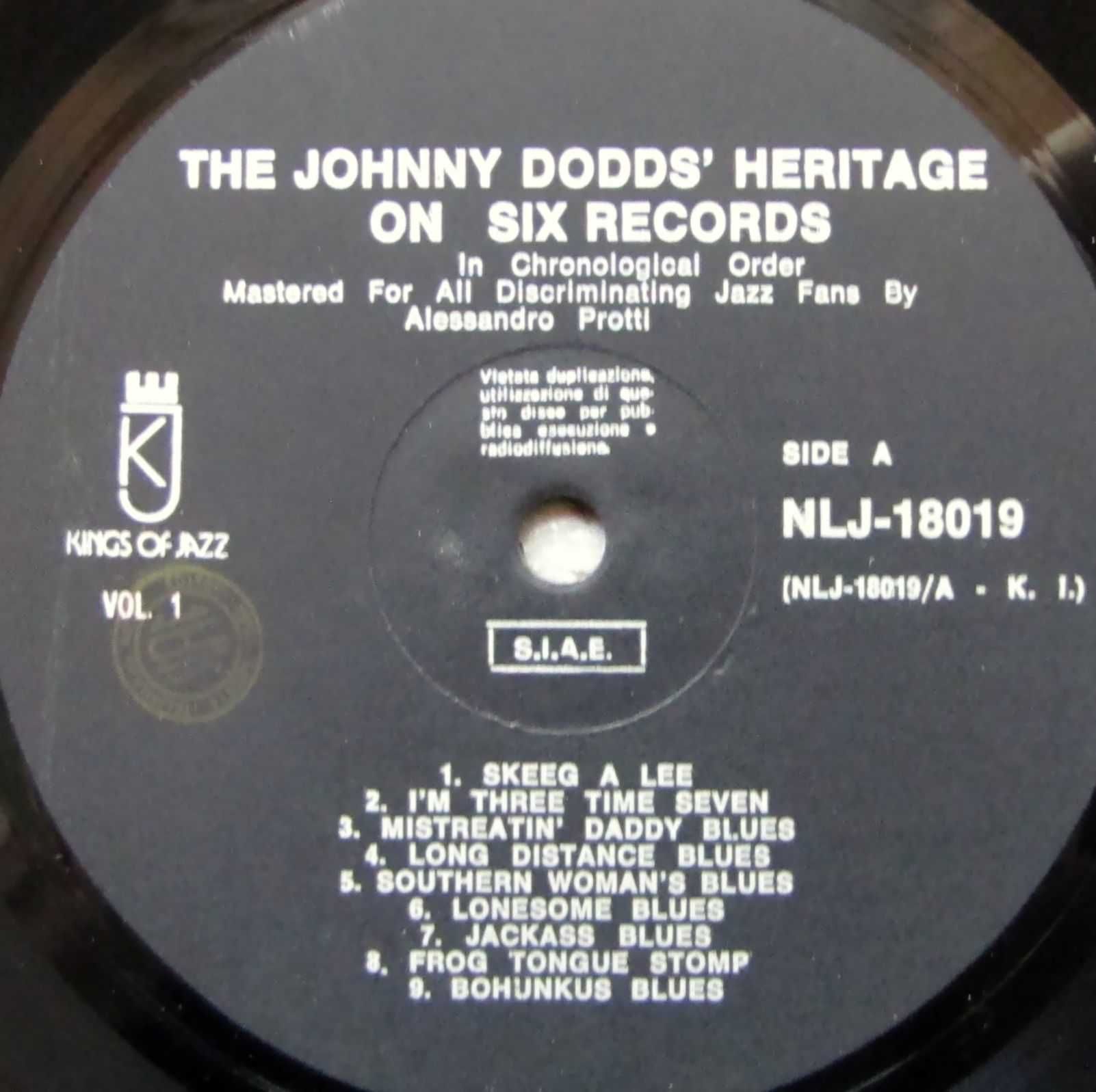 Johnny Dodds - 2 płyty winylowe NLJ 18019/20 # stan bdb