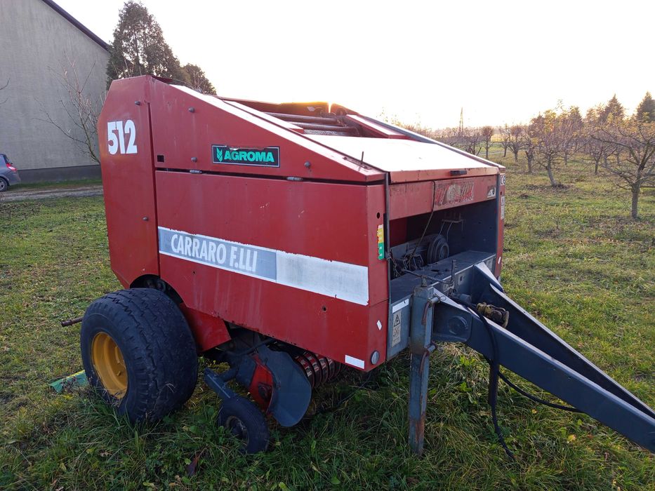 Prasa rolująca Carraro 120/120 sznurek sprowadzona ze Skandynawii