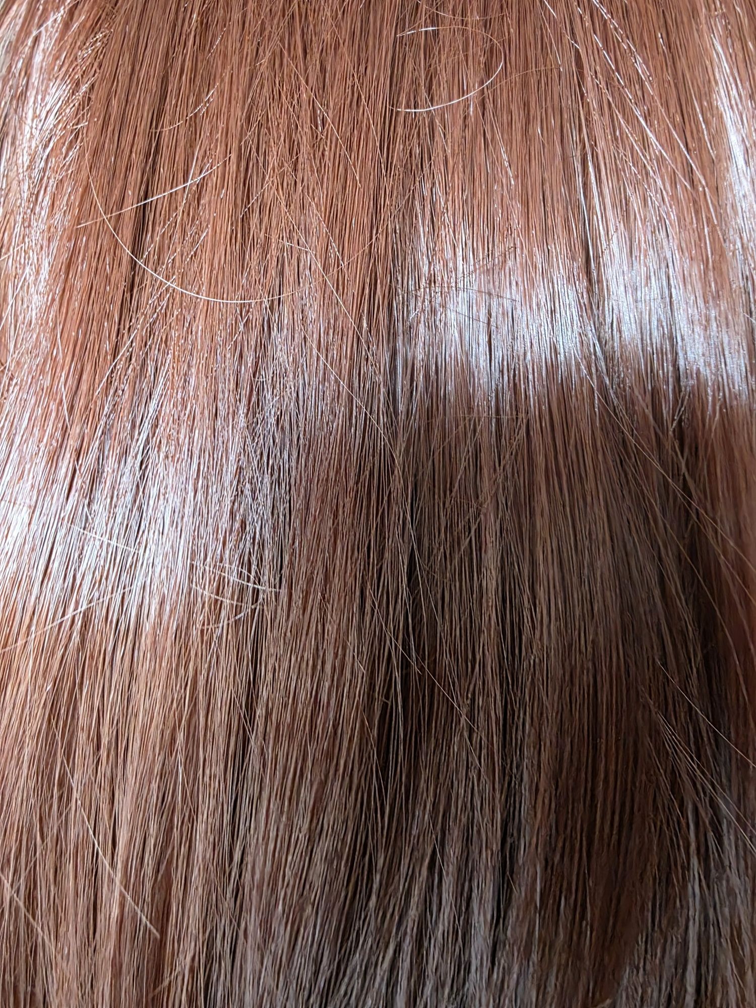 Peruca Ruiva - Cabelo longo de aspeto natural