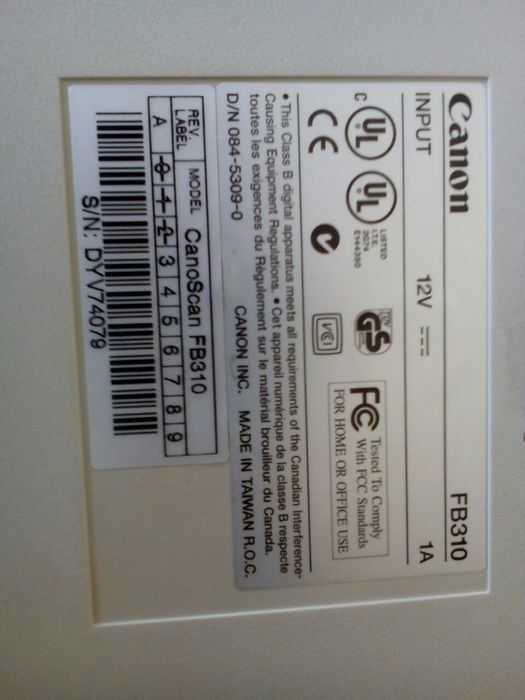 Сканер Canon CanoScan FB310