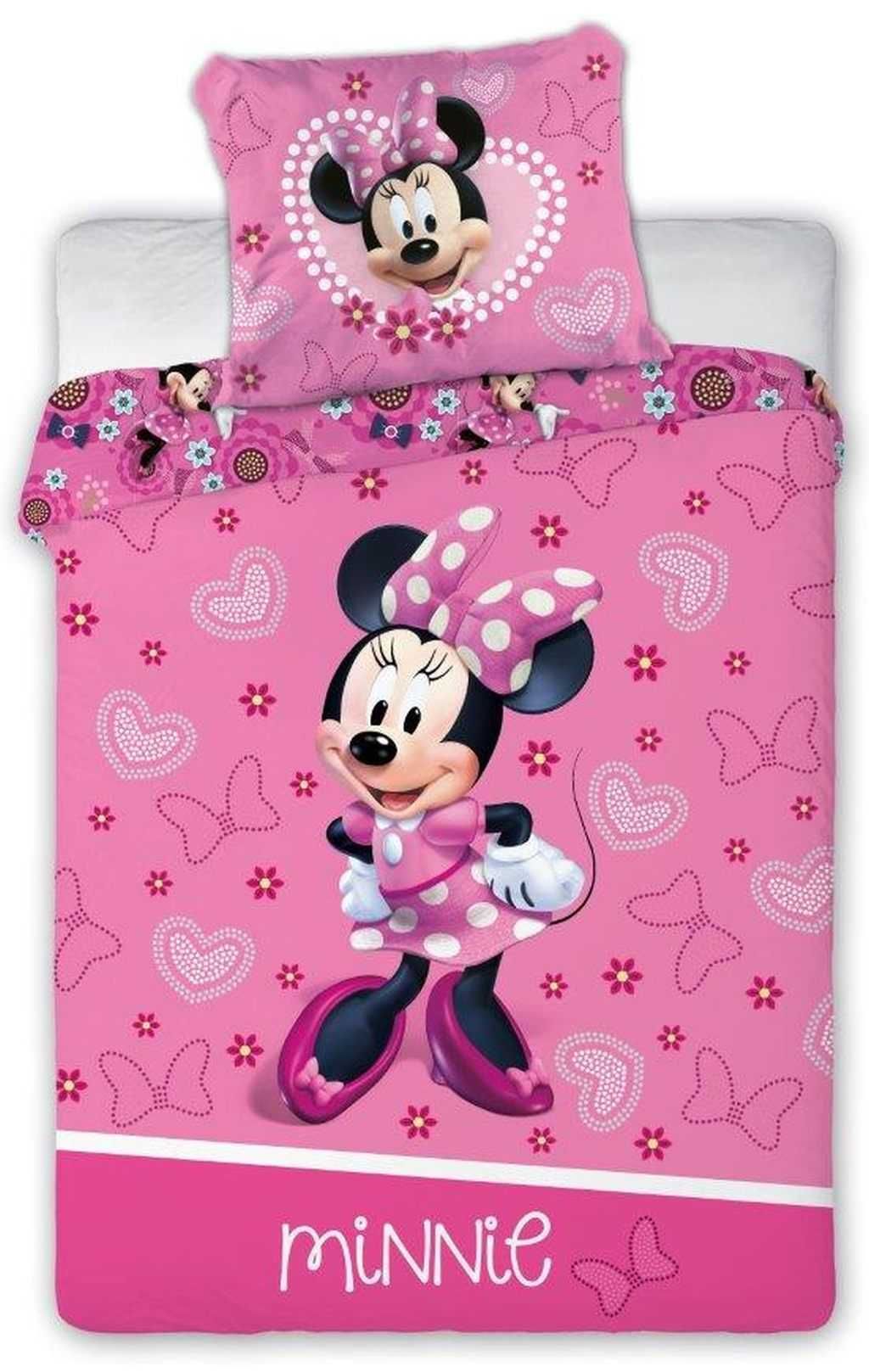 FAJNA pościel niemowlęca MYSZKA MINNIE - 100 x 135 , 100% bawełna