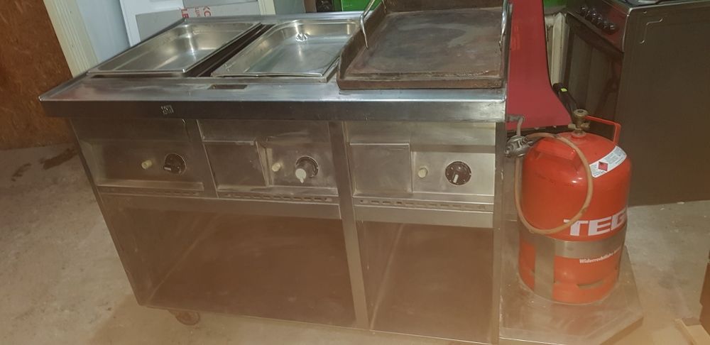 Газовий гриль плита  работает от балона