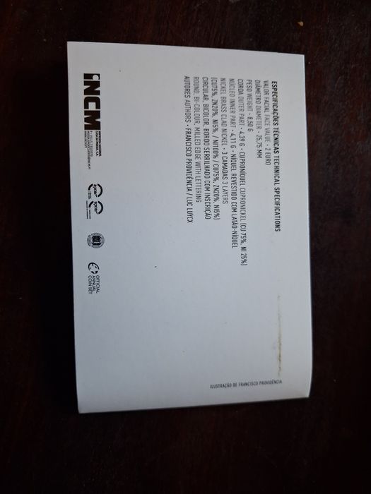 Moeda 2 euros prof Participação de Portugal Jogos Olímpicos Toquio