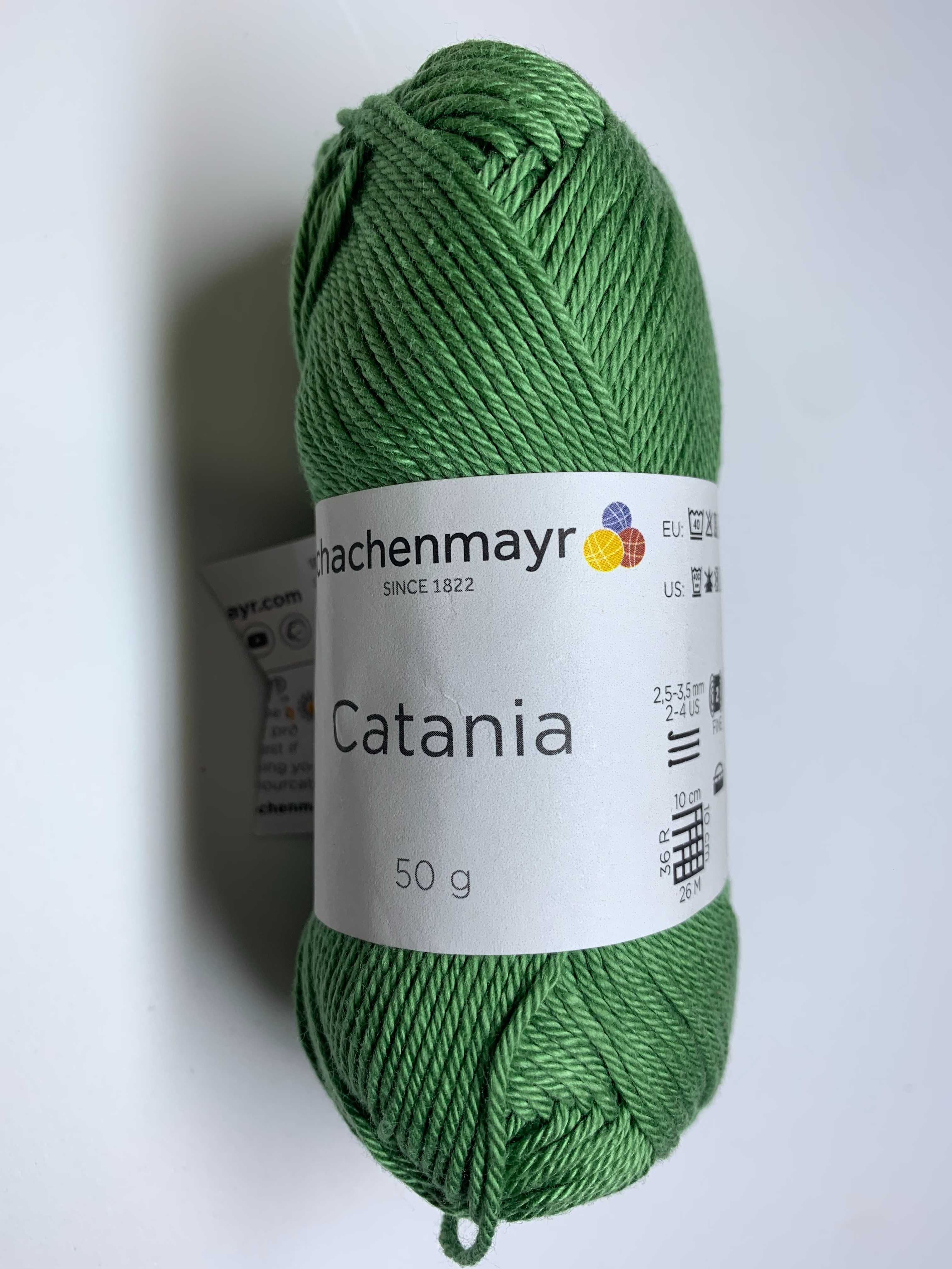 Schachenmayr Catania 50G zielona włóczka przędza dziewiarska