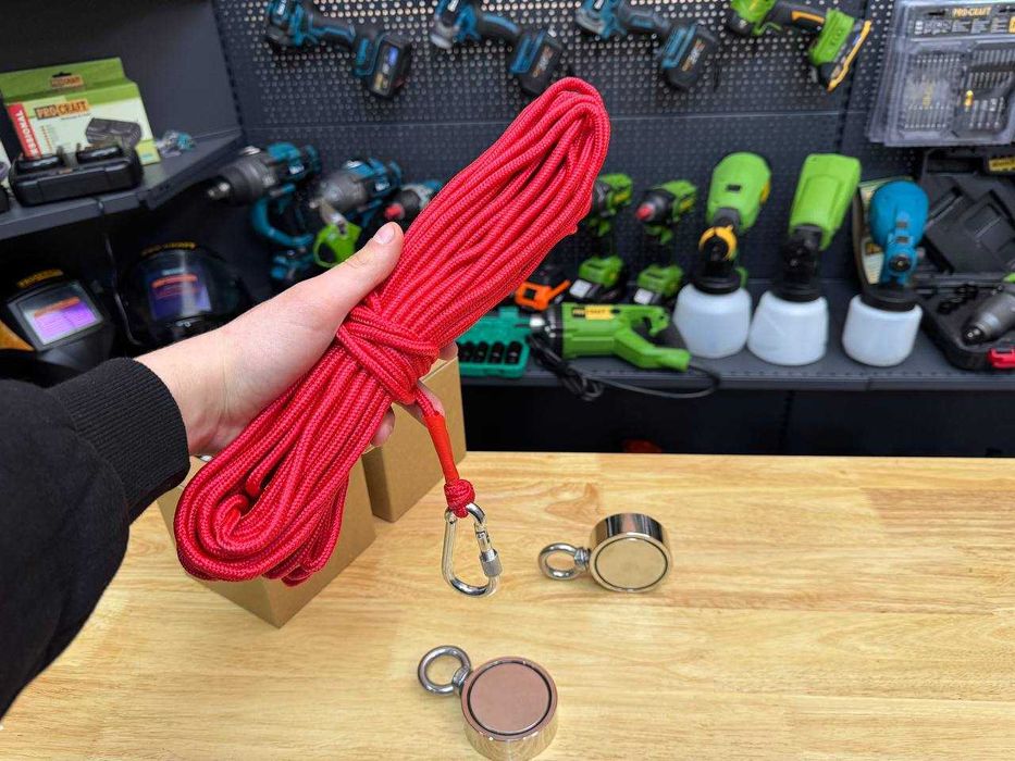 Оренда Пошуковий Магніт 200кг  LNM67-3 Двохсторонній з Мотузкою 20 м