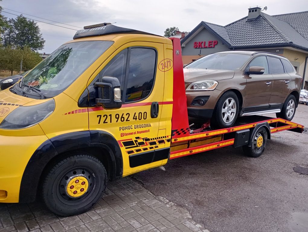 Pomoc drogowa Kermit Garage holowanie autolaweta laweta transport masz