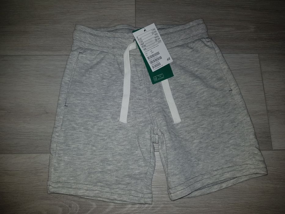 Szare krótkie spodenki H&M 110 cm