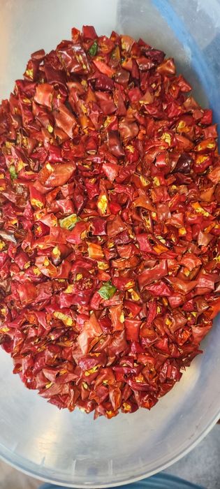 Сушений гострий перець рубленый залишалосі 500грамм