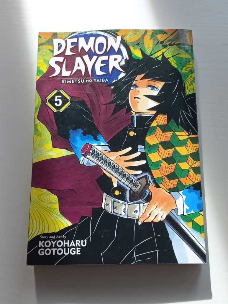 Livros mangá Demon Slayer 3, 4, 5 (English ver.)