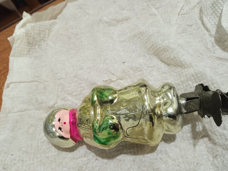 Игрушка ёлочная новогодняя СССР на прищепке