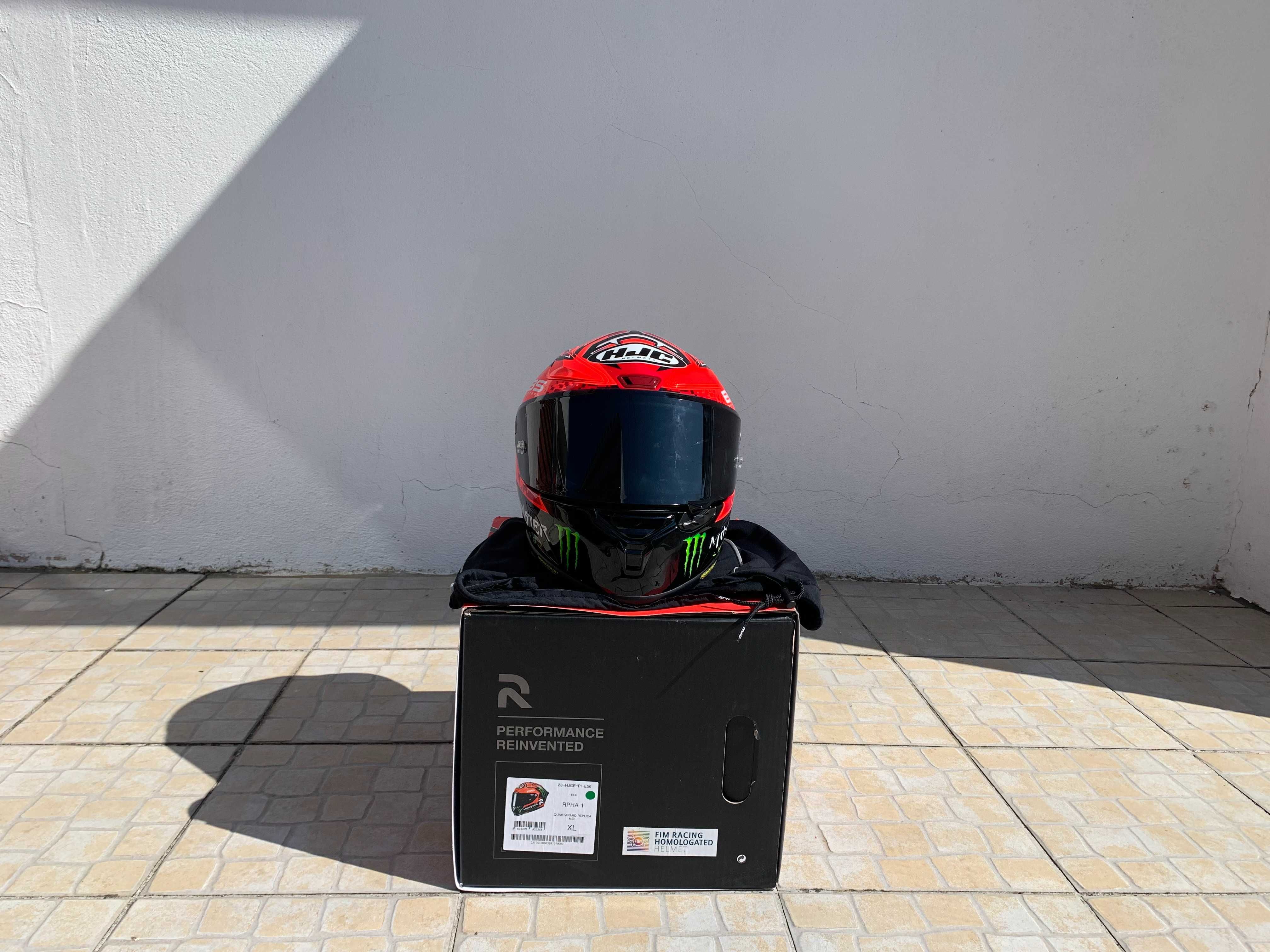 Capacete RPHA 1 Monster Quartararo Replica II MC1 - Tamanho XL