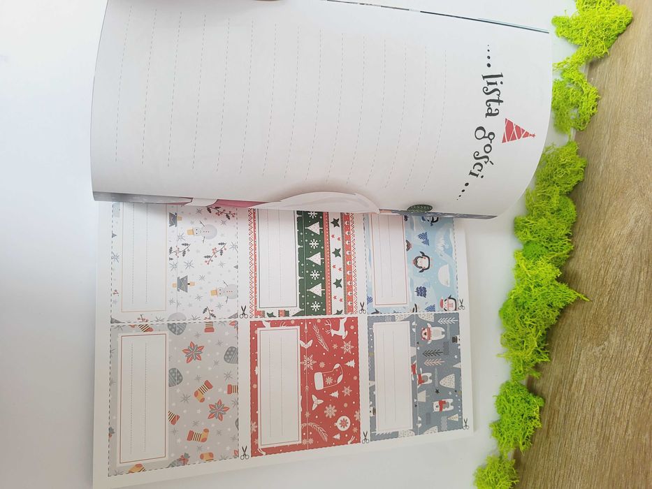 Niezbędnik Bożonarodzeniowy zeszyt zadań bombki list do Mikołaja 3+