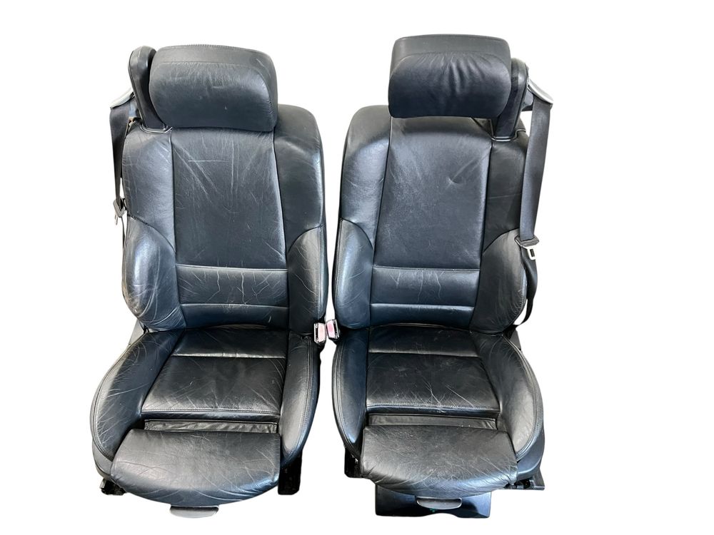 Wnetrze fotele sportsitze bmw e46 cabrio kabriolet czarna skora