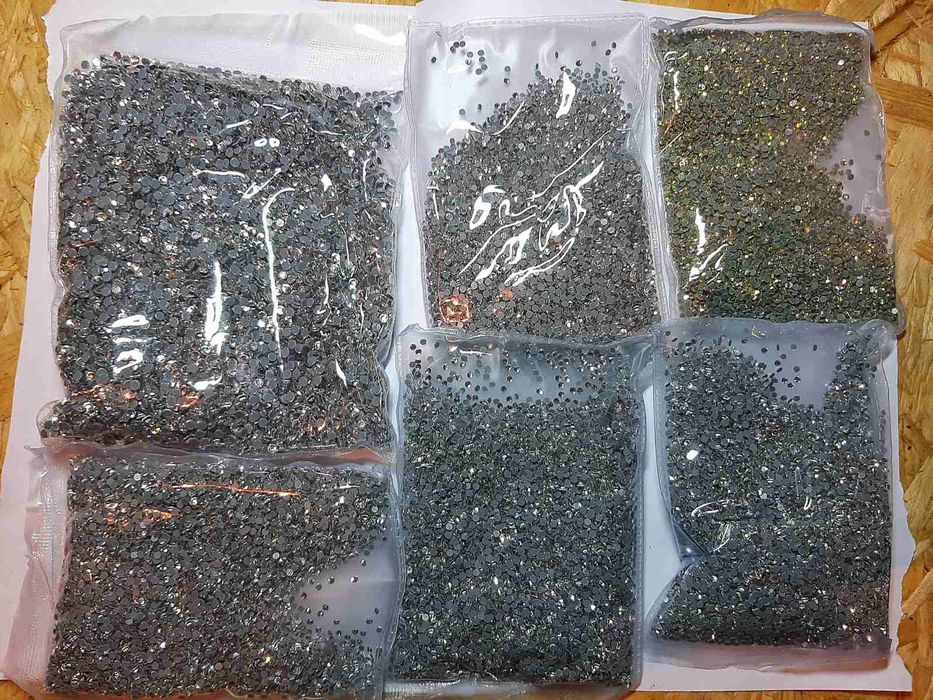 Стрази гаряча/холодна фіксація БІГ ПАК велика упаковка 14400 шт