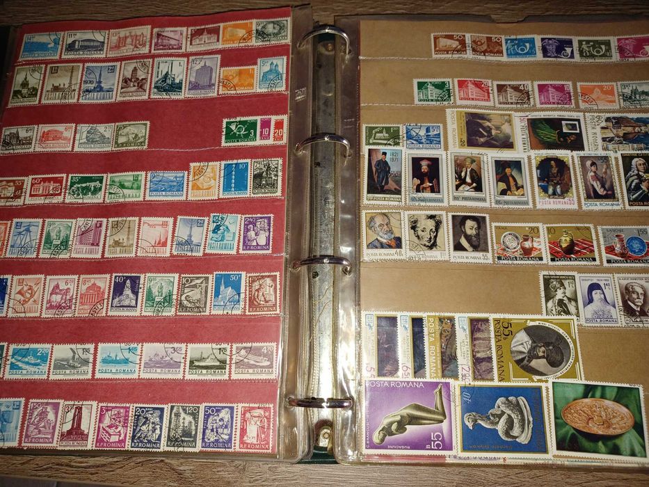coleção de selos antigos