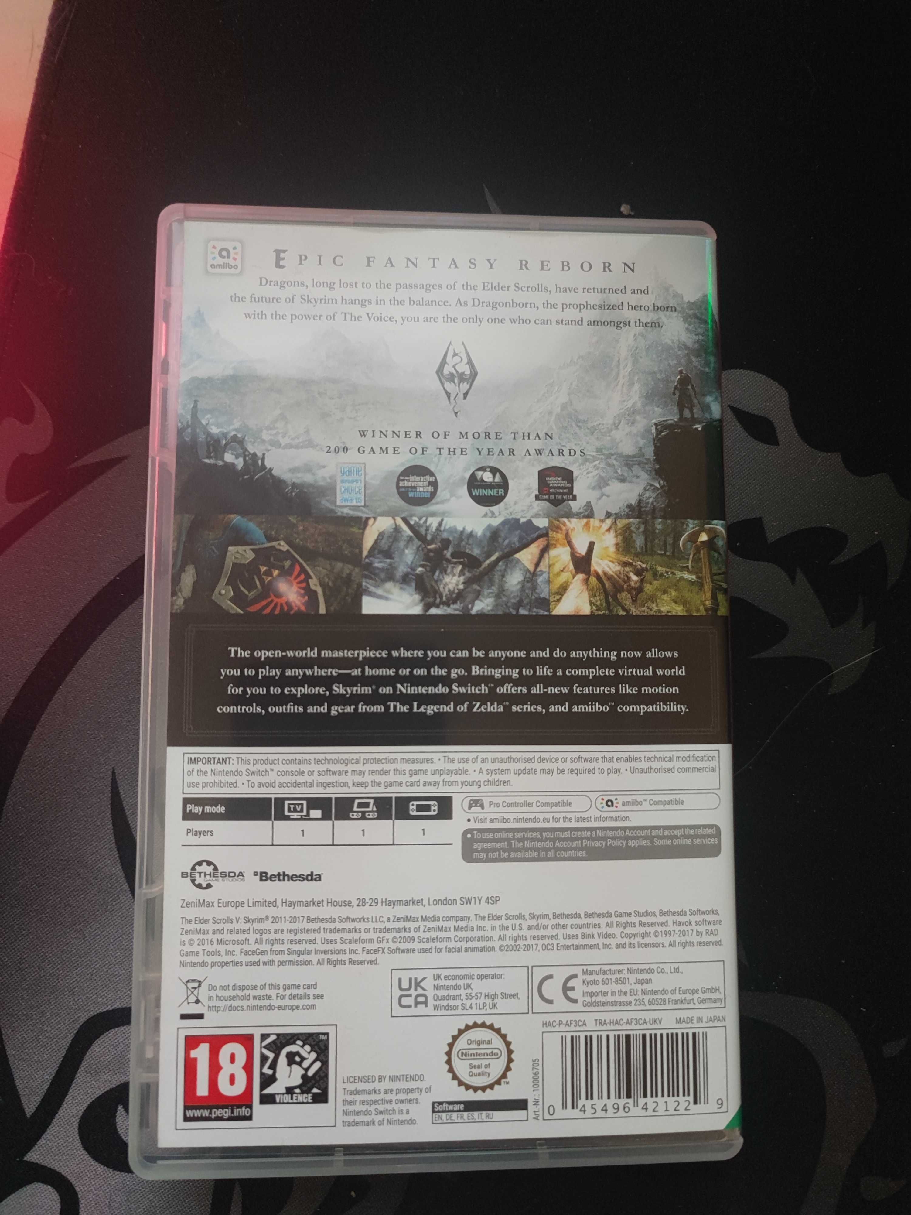 The Elder Scrolls V: Skyrim для Nintendo Switch англійською мовою