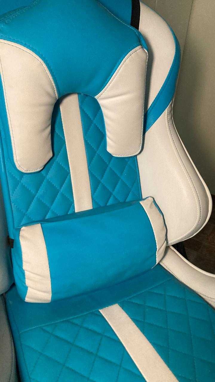 Геймерское кресло ExtremeRace light blue/white