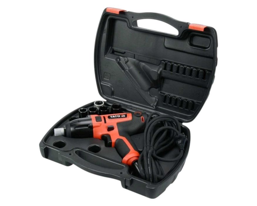 ELEKTRYCZNY Klucz Udarowy Yato 450Nm 450W Nasadki 17-22mm Walizka NOWA