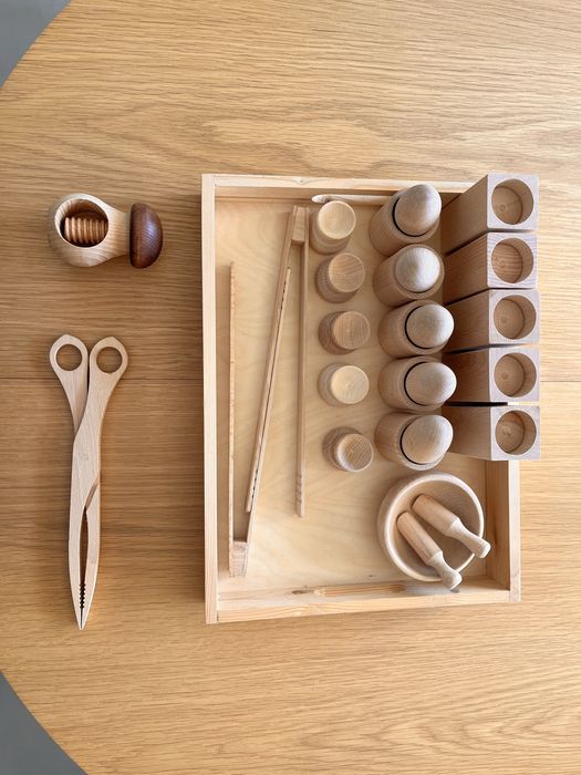 Zestaw Montessori zabawki drewniane
