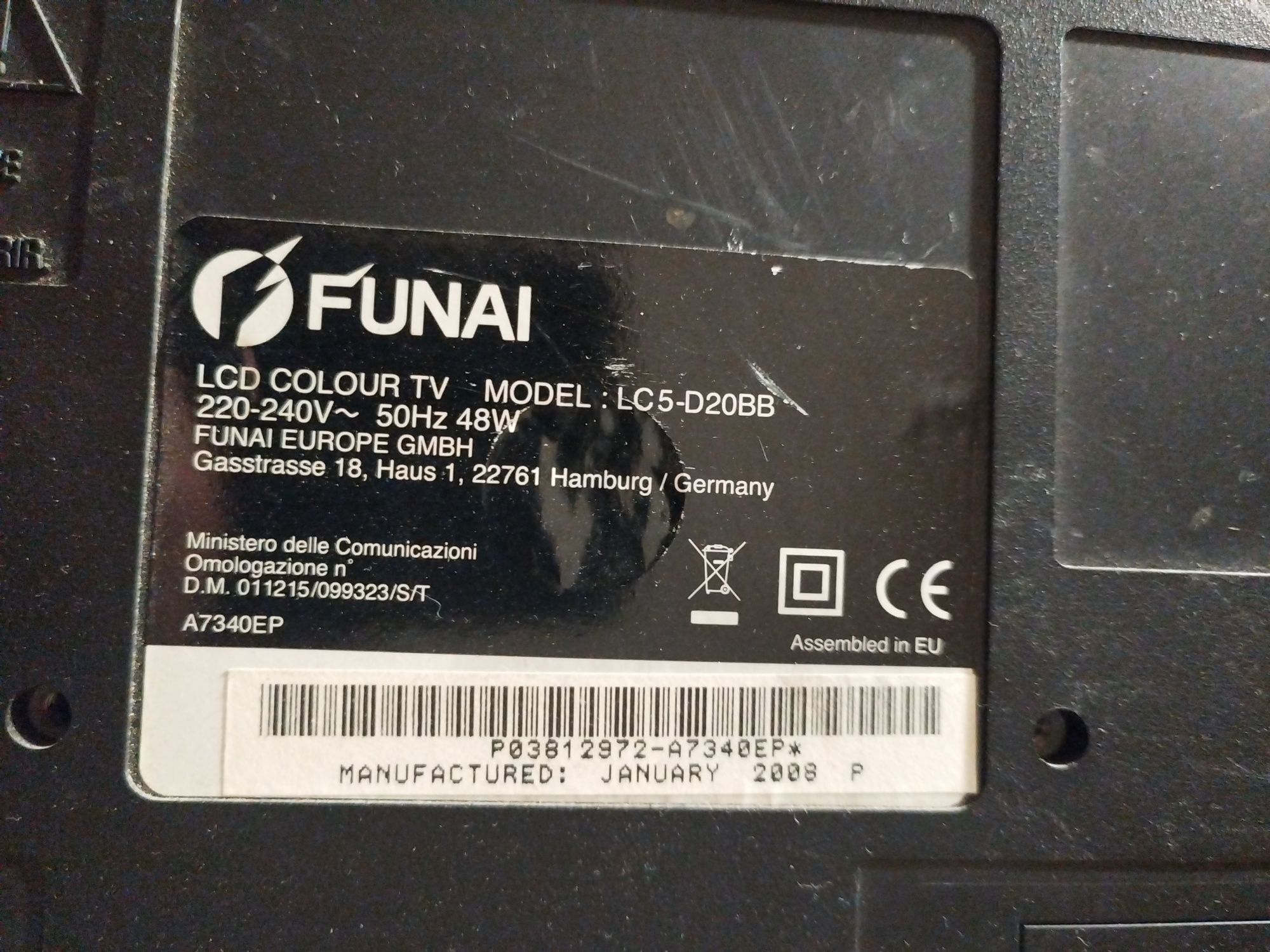 Telewizor Funai LC5-D20BB 20cali sprawny