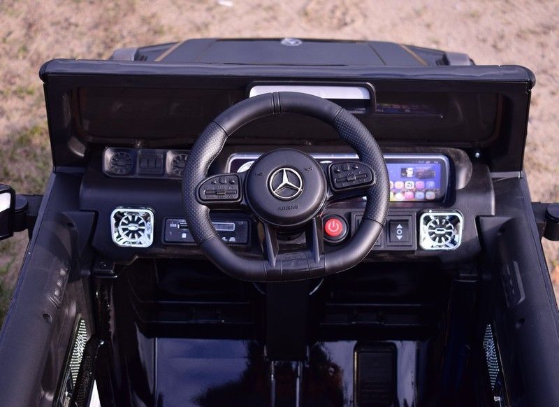 Auto na akumulator Mercedes G63 KOŁA EVA, Ecoskóra