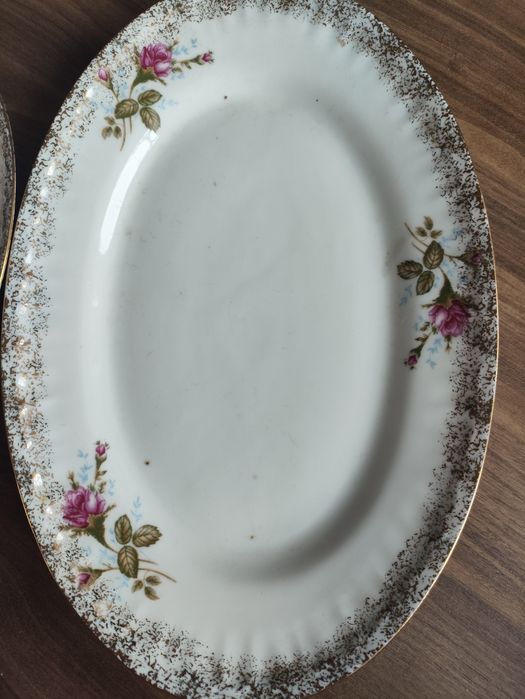 Półmisek i patera salaterka sledziarka schlesische handarbeit