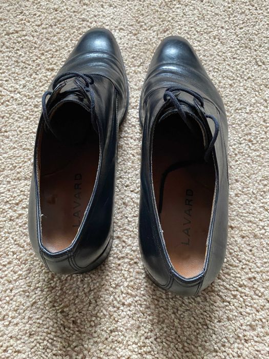 Buty eleganckie półbuty Lavard czarne 42