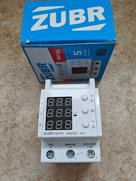 Реле напруги ZUBR MF40, D40t